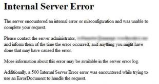 lỗi Internal Server Error